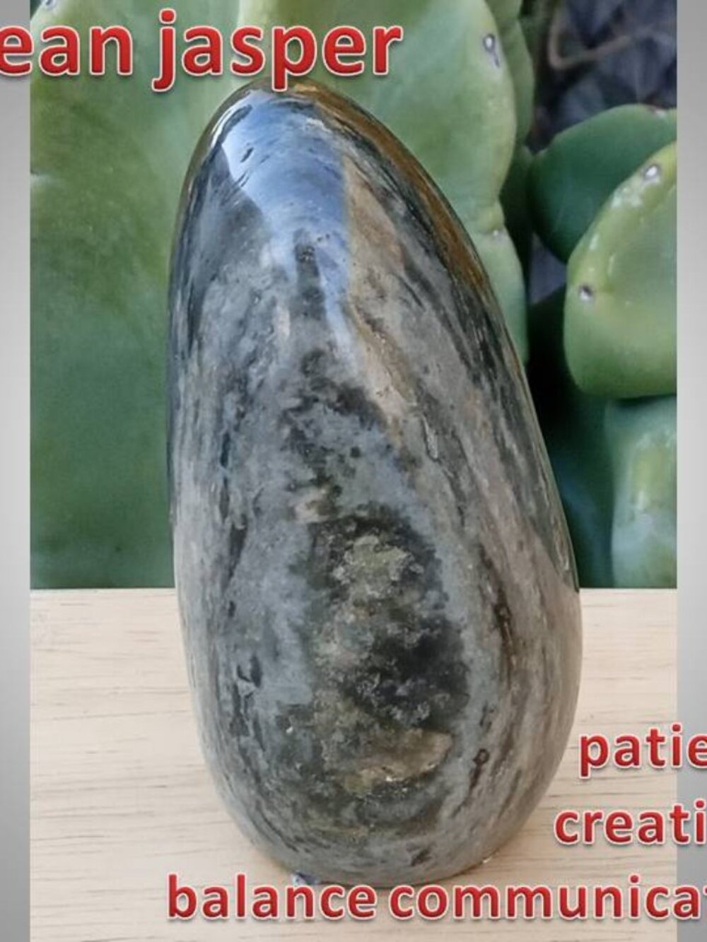 #3 Ocean Jasper free form HARMONY balance COMMUNICATION
